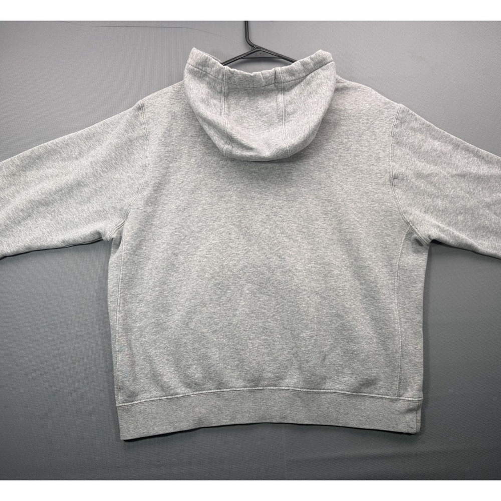 Nike Mens Gray Pullover Hoodie Sweatshirt Embroidered Swoosh Size Medium M - Picture 5 of 6
